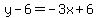 y-6=-3x%2B6