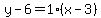 y-6=1%2A%28x-3%29