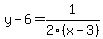 y-6=1%2F2%28x-3%29