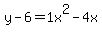 y-6=1+x%5E2-4+x