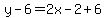y-6=2x-2%2B6