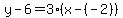 y-6=3%28x-%28-2%29%29