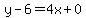 y-6=4x%2B0