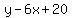 y-6x%2B20