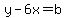 y-6x=b