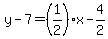 y-7=%281%2F2%29%2Ax-4%2F2