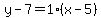 y-7=1%28x-5%29