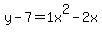 y-7=1+x%5E2-2+x