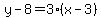 y-8=3%28x-3%29