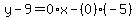 y-9=0%2Ax-%280%29%28-5%29
