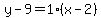 y-9=1%2A%28x-2%29