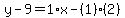 y-9=1%2Ax-%281%29%282%29