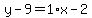 y-9=1%2Ax-2