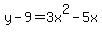 y-9=3+x%5E2-5+x