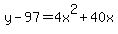 y-97=4+x%5E2%2B40+x