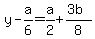 y-a%2F6=a%2F2%2B%283b%29%2F8
