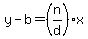 y-b=%28n%2Fd%29x