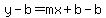 y-b=mx%2Bb-b