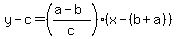 y-c=%28%28a-b%29%2Fc%29%28x-%28b%2Ba%29%29
