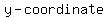 y-coordinate