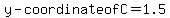 y-coordinate+of+C=1.5