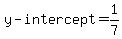 y-intercept=+1%2F7