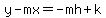 y-mx=-mh%2Bk