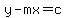 y-mx=c