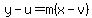 y-u=m%28x-v%29
