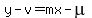 y-v=mx-mu