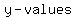 y-values