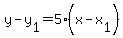 y-y%5B1%5D=5%28x-x%5B1%5D%29
