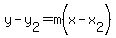 y-y%5B2%5D=m%28x-x%5B2%5D%29