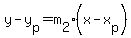 y-y%5Bp%5D=m%5B2%5D%28x-x%5Bp%5D%29