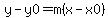 y-y0=m%28x-x0%29