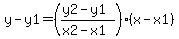 y-y1=%28%28y2-y1%29%2F%28x2-x1%29%29%28x-x1%29