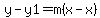 y-y1=m%28x-x%29
