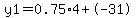 y1=0.75%2A4+%2B-31