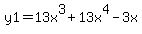 y1=13x%5E3%2B13x%5E4-3x