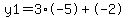 y1=3%2A-5+%2B-2