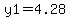 y1=4.28
