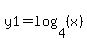 y1=log%284%2C%28x%29%29