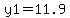 y1+=+11.9