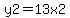 y2+=+13x2