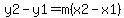 y2-y1=m%28x2-x1%29