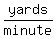 yards%2Fminute