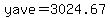 yave=3024.67