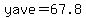 yave=67.8
