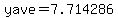 yave=7.714286