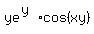 ye%5E%28y%29+cos%28xy%29